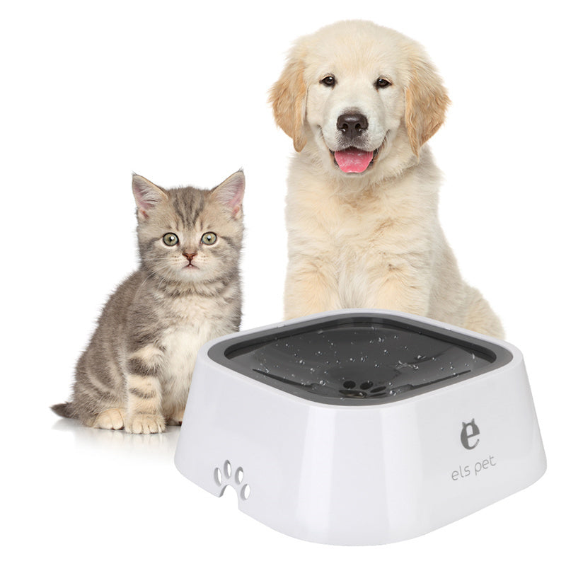 No-Spill Floating Pet Water Bowl – Keep Your Floors Dry & Your Pets Happy!